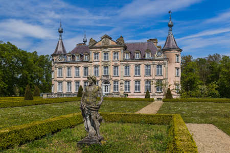 Poeke Castle in Belgium - architecture backgroundのeditorial素材