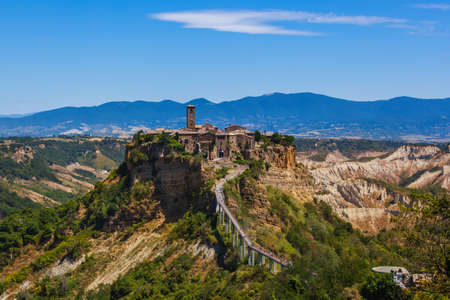 Village Civita di Bagnoregio in Italy - architecture backgroundの写真素材