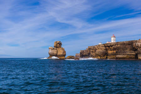 Lighthouse in Peniche - Portugal - travel backgroundの写真素材