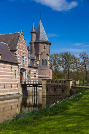 Castle Kasteel Heeswijk in Netherlands - architecture backgroundのeditorial素材
