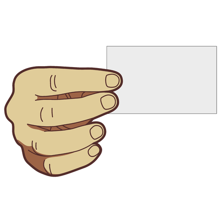 Hand Cardのイラスト素材