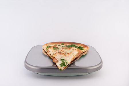 Pizza on the Scalesの写真素材