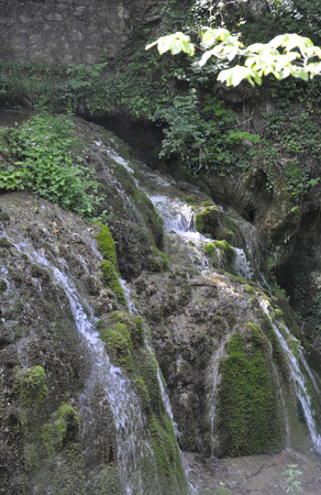 Bigar falls in Beusnita National Park from Romaniaの写真素材