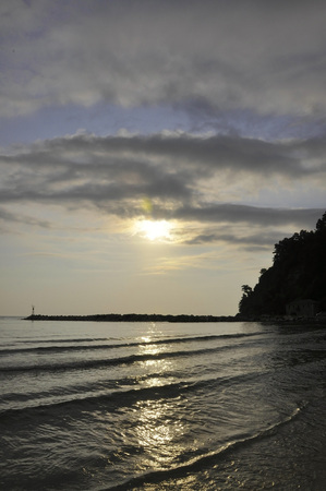 Sunrise beachの写真素材