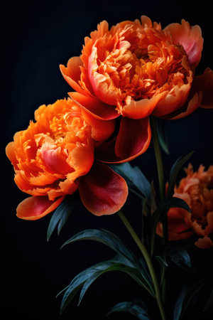 red Christ rose flowerの素材