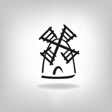 illustration with a millのイラスト素材