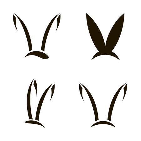 image of an rabbit on white backgroundのイラスト素材