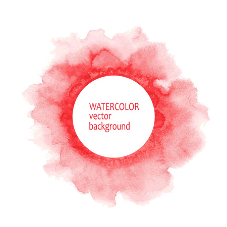 Abstract watercolor circle hand paint on white backgroundのイラスト素材