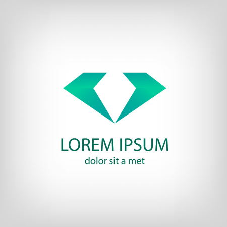 Stylized stone diamond symbol for your design. のイラスト素材