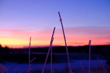 sunset beautiful colourfulの写真素材