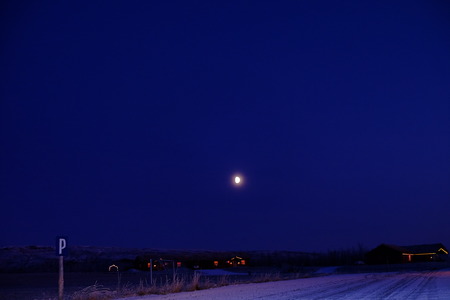 beautiful moonの写真素材