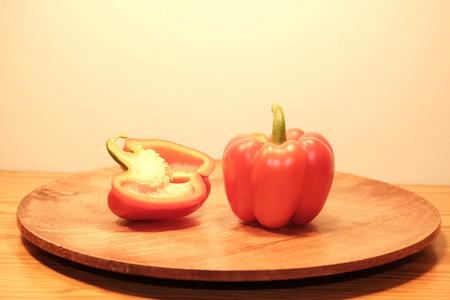 red bell pepperの写真素材