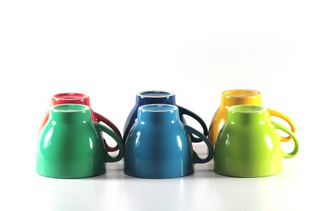 Color cupsの写真素材