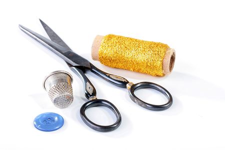 Set for clothes repair in house conditions.