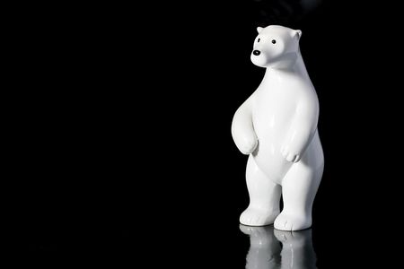 Toy - a polar bear as an ornament for winter holidays.の写真素材