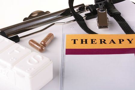 Theme of the hospital industry, ID Card, tablets and a box for tablets.の写真素材