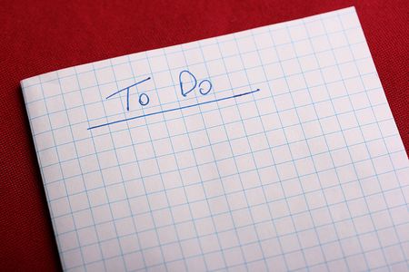 The planning beginning has put for today, tomorrow, for a year.の写真素材