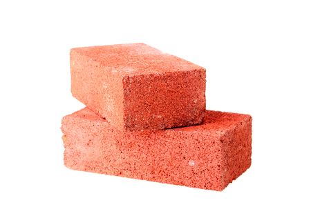 The bricks from red clay, is used in building.の写真素材