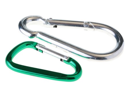 Two carbines for fixing and protection on building.の写真素材