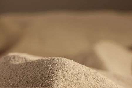 Hill from sea sand, photographing was made in studio.の写真素材