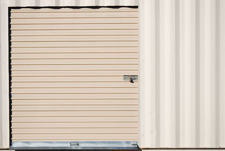 Metal gate of the building for technical needsの写真素材