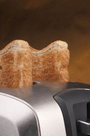 A toaster and a special bread for toast.