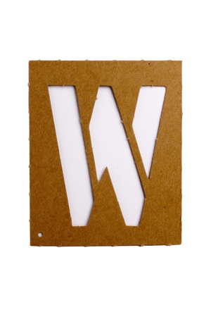 Cardboard stencil letter の写真素材