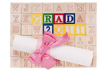 Wooden cubes make up the の写真素材