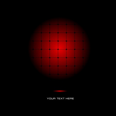 Abstract background with a red ball for an advertising presentation Vector illustration.のイラスト素材