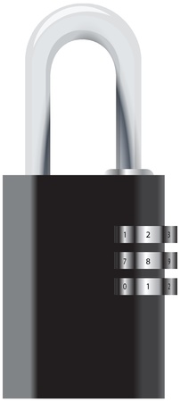Padlock with Has Code as a key vector illustration.のイラスト素材