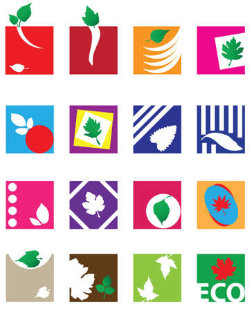 Symbols for design themes ecology. illustration.のイラスト素材