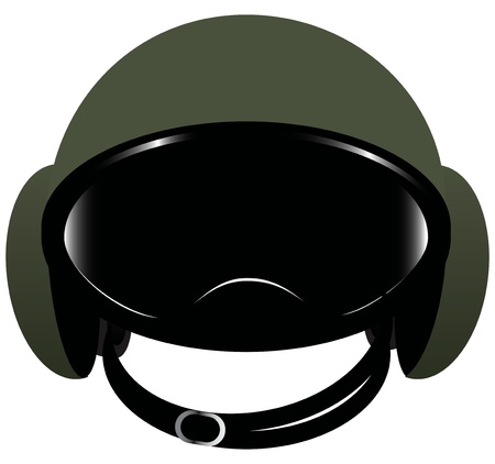 Accessory motorcycle - helmet with goggles. Vector illustration.のイラスト素材