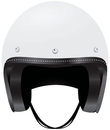 A helmet protects your head from injury. Vector illustration.のイラスト素材