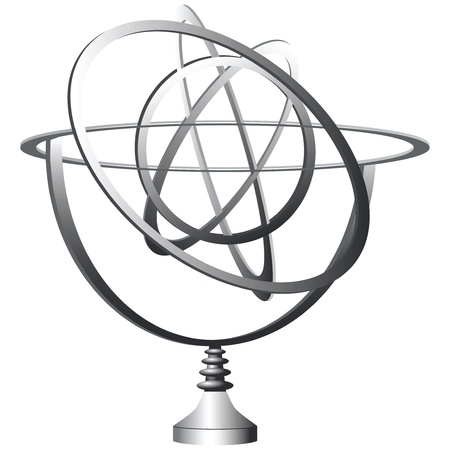 Model of the scope of the orbital location. のイラスト素材