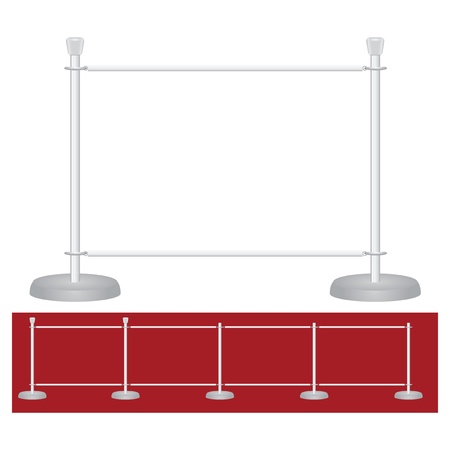 Exhibition stand barrier, can be used in industrial projects. のイラスト素材