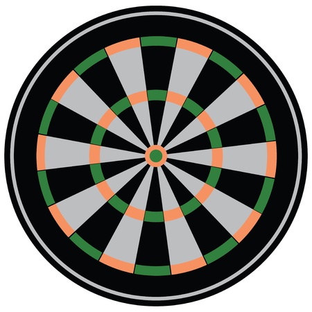 The target for the game of darts. Club game. Vector illustration.のイラスト素材