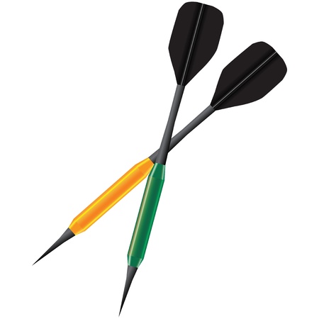 Two arrows darts. Accessories club rest. のイラスト素材