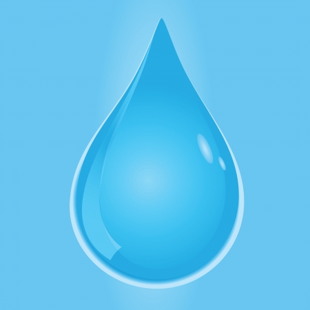 Drop of water - a symbol of life.  illustration.のイラスト素材