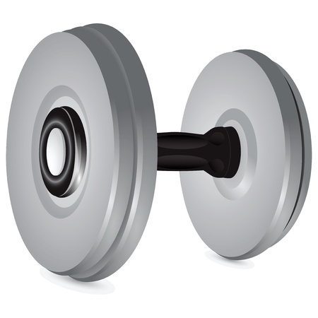 Dumbbell training for athleticism. Sports.  illustration.のイラスト素材