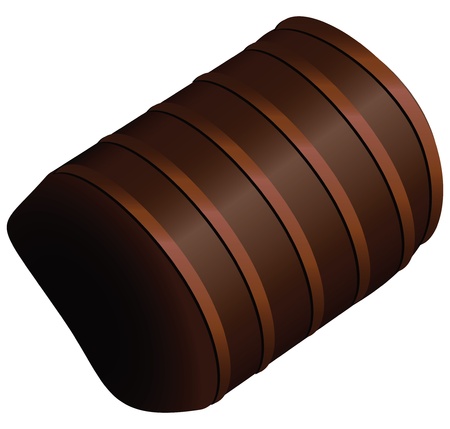 Candy cane from the set. Vector illustration.のイラスト素材