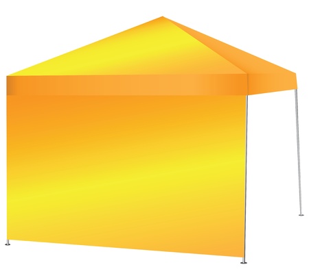 Outdoor Sunscreen with windproof wall. Vector illustration.のイラスト素材