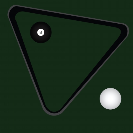 Conceived on a billiard room theme. End of the game. Vector illustration.のイラスト素材
