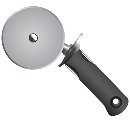 Pizza cutter round  Kitchen equipment illustration のイラスト素材