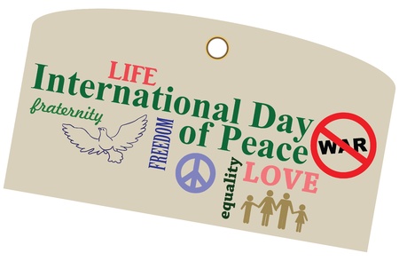 A shortcut to the International Day of Peace. Vector illustration.のイラスト素材