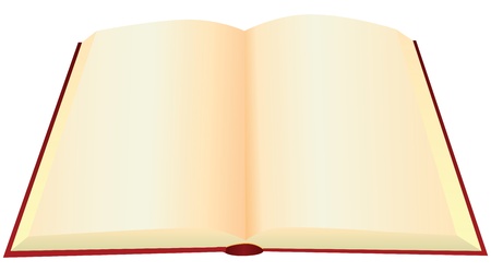 Reversal of an old book with blank pages. Vector illustration.のイラスト素材