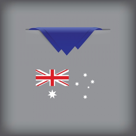 State symbols and colors of the flag of Australia. Vector illustration.のイラスト素材