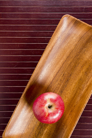 Background with apple and kitchen equipment.の写真素材