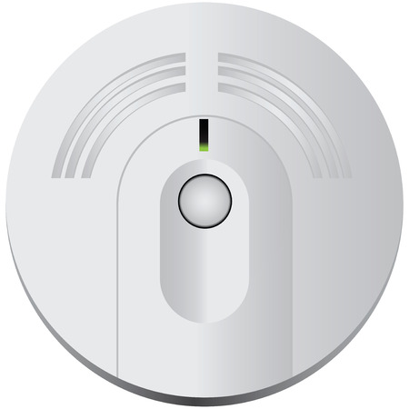 Smoke detector for industrial and domestic use. Vector illustration.のイラスト素材