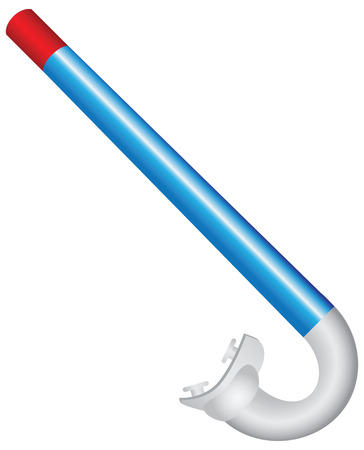 Swim tube for diving under water. Vector illustration.のイラスト素材
