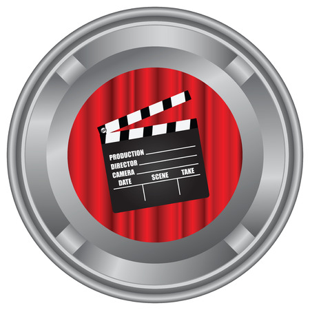 Industrial box for a film on the reel.のイラスト素材